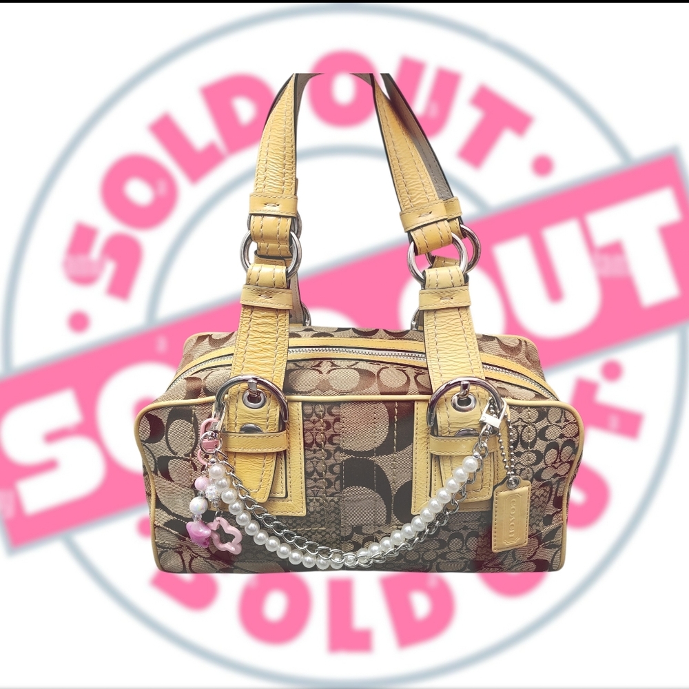 🆂🅾🅻🅳 Coach Boston Shoulder Bag Rare